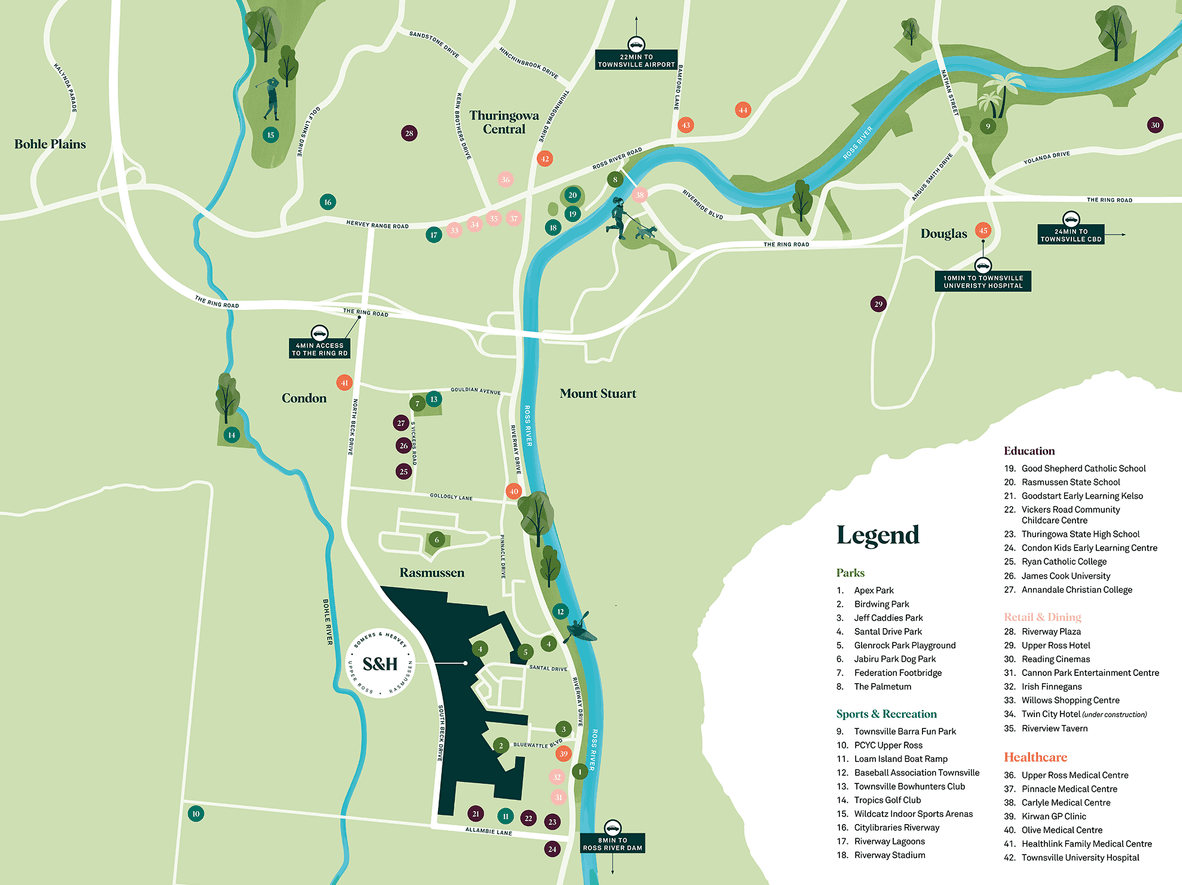 Somers and Hervey Estate - Rasmussen Location Map