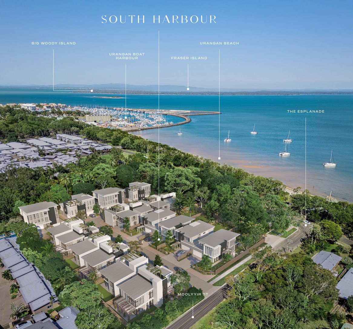 South Harbour Estate - Urangan Aerial