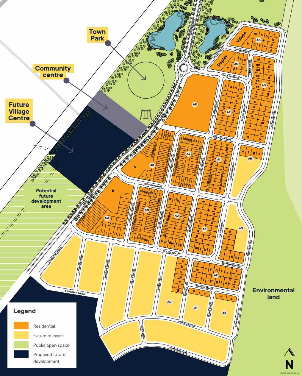 South Jerrabomberra Estate - Tralee Masterplan