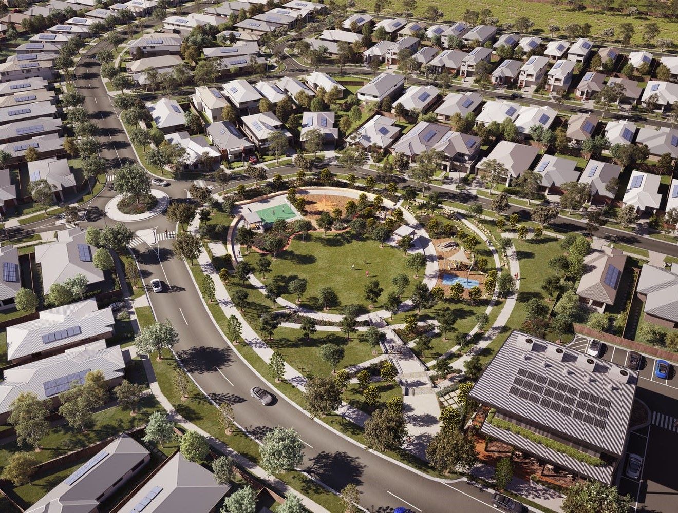 South Place Estate - Deebing Heights Aerial
