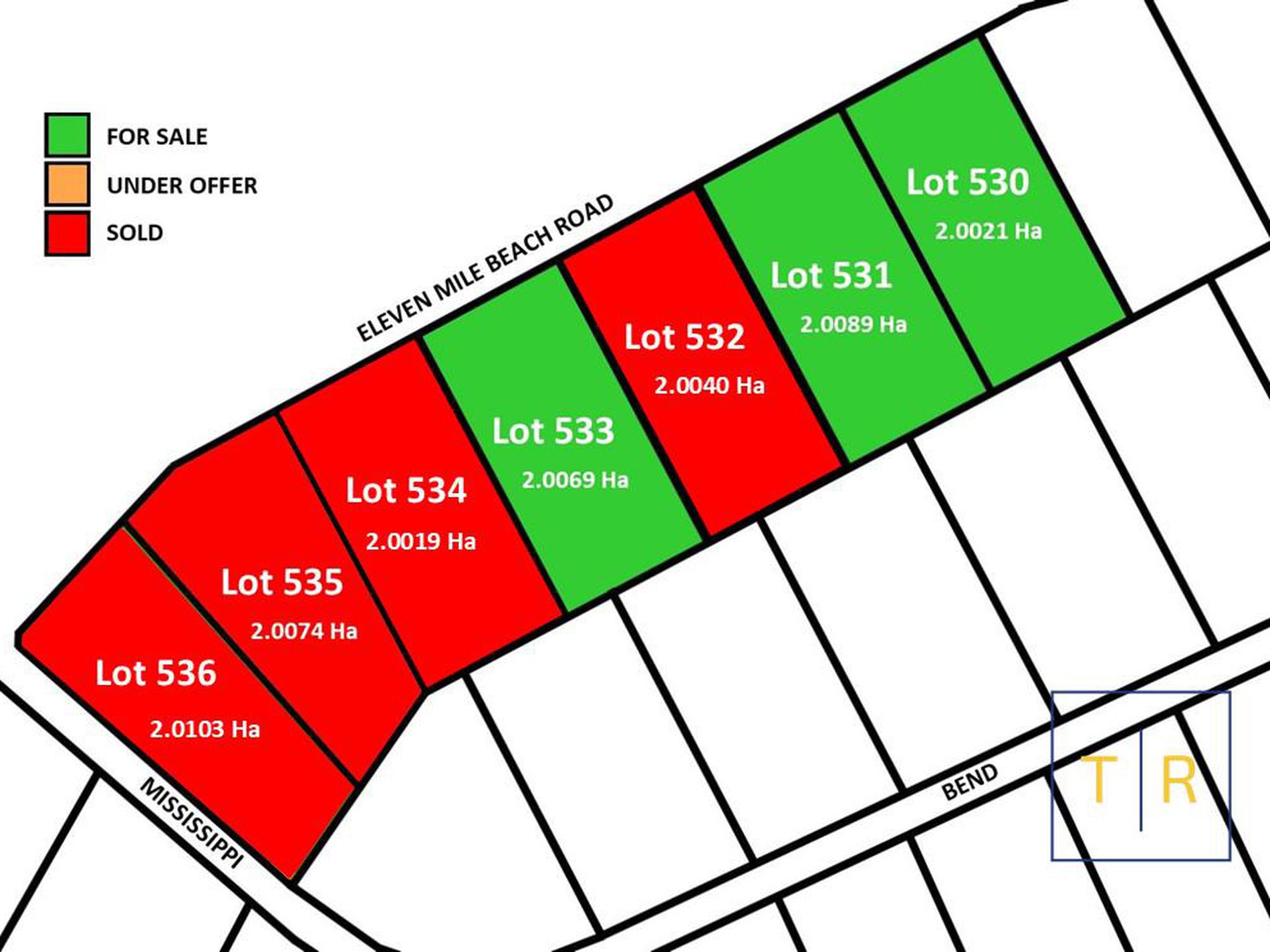 Southern Ocean Estate - Pink Lake Release Map