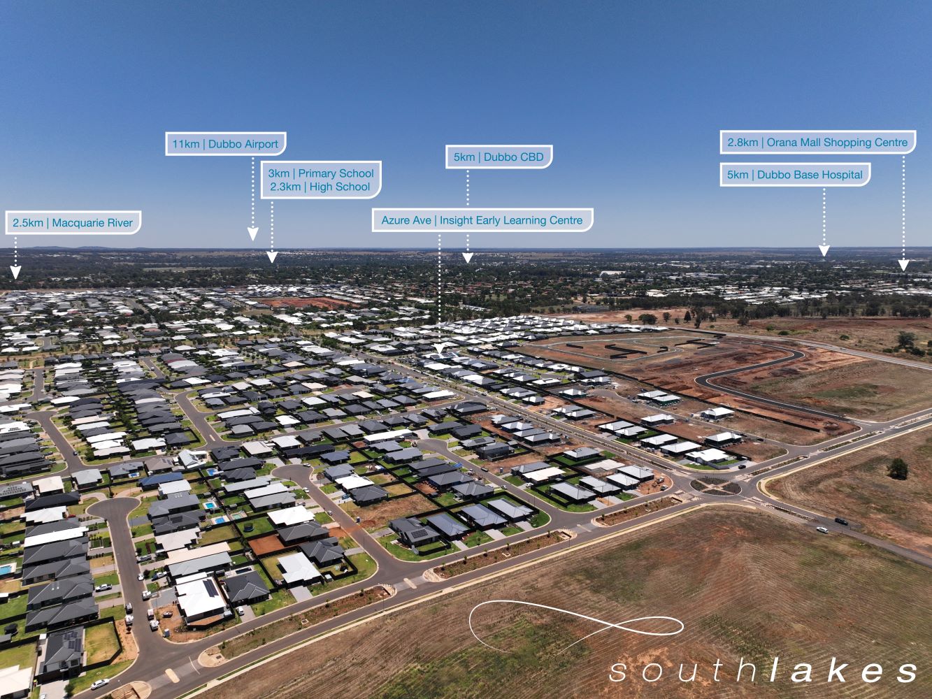 Southlakes Estate - Dubbo Aerial