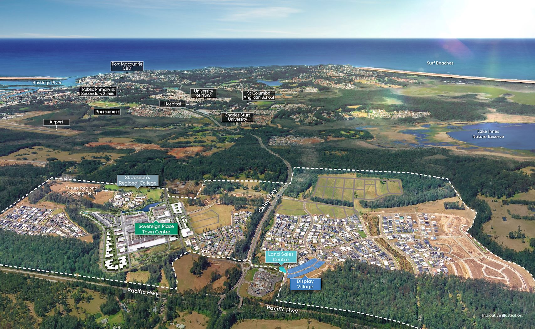 Sovereign Hills Estate - Thrumster Aerial