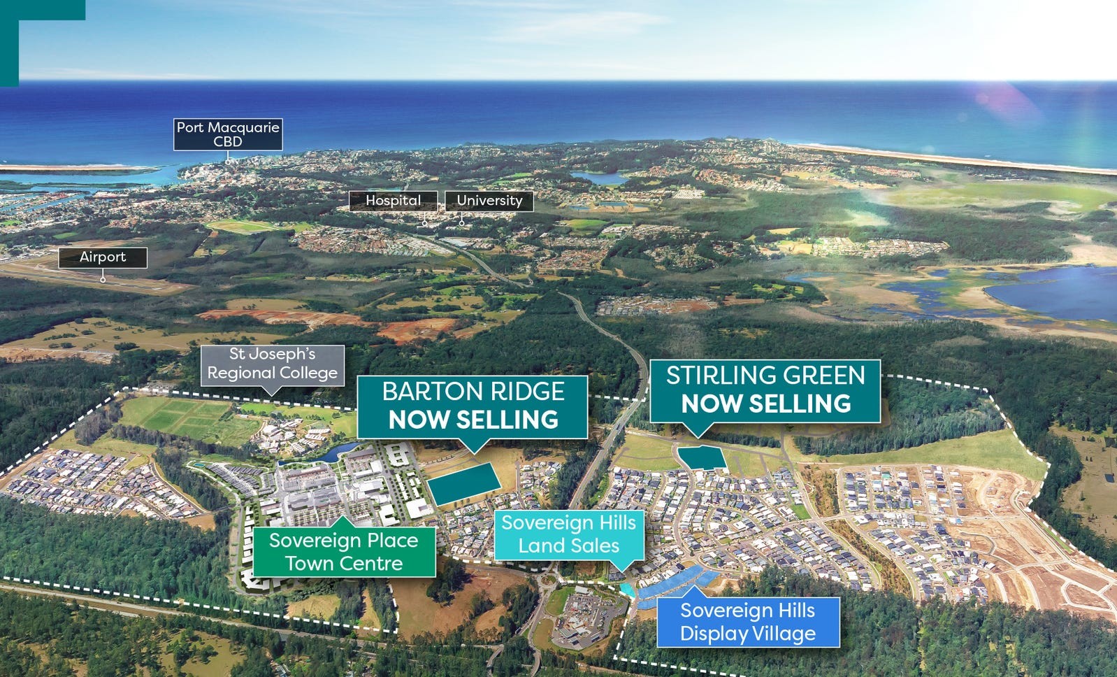 Sovereign Hills Estate - Thrumster Aerial