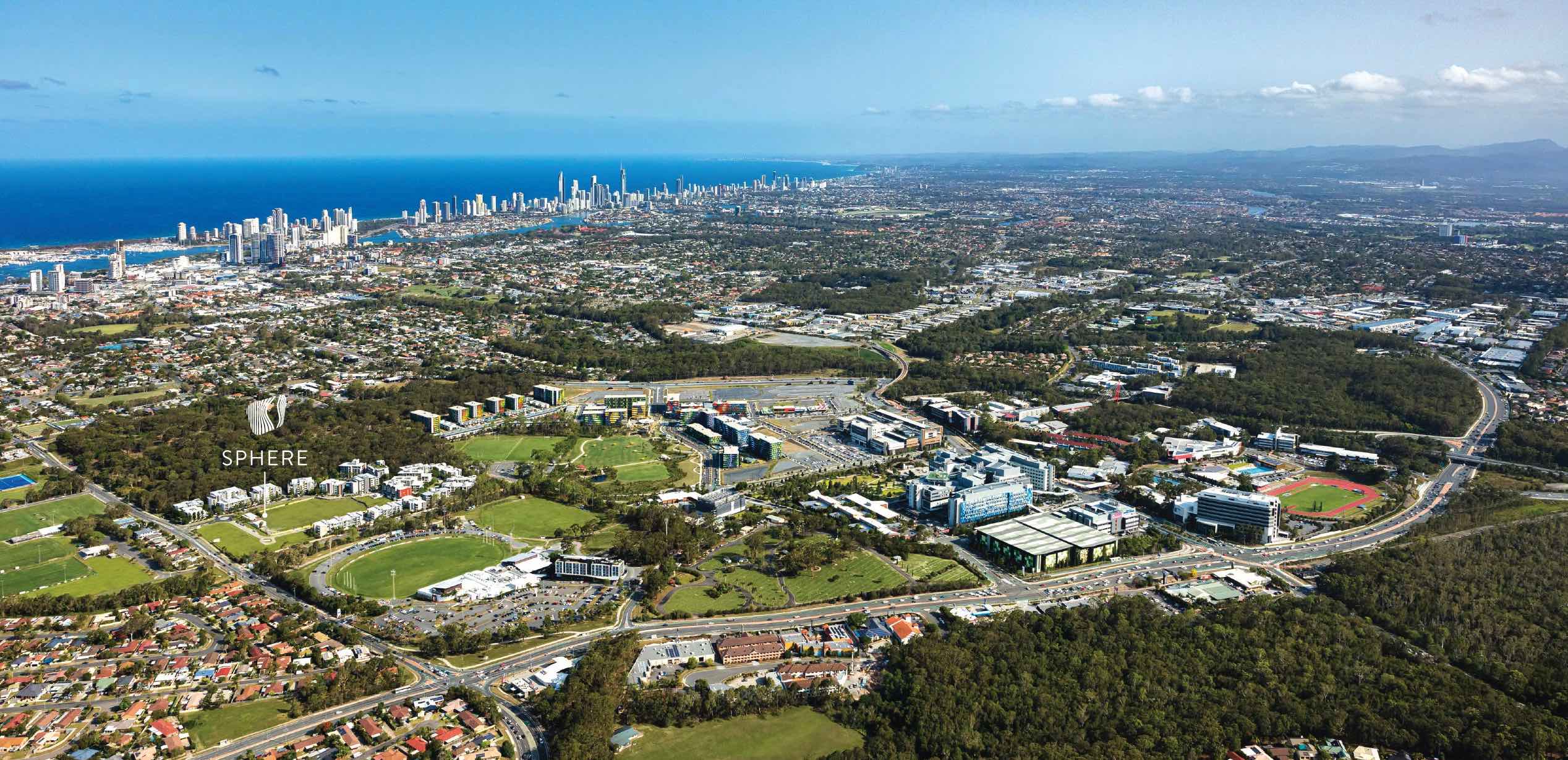Sphere Estate - Southport Aerial