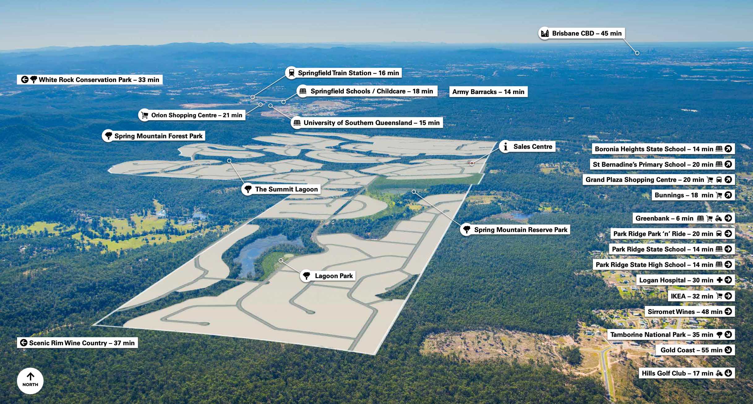 Spring Mountain Acreage Estate - Greenbank Aerial