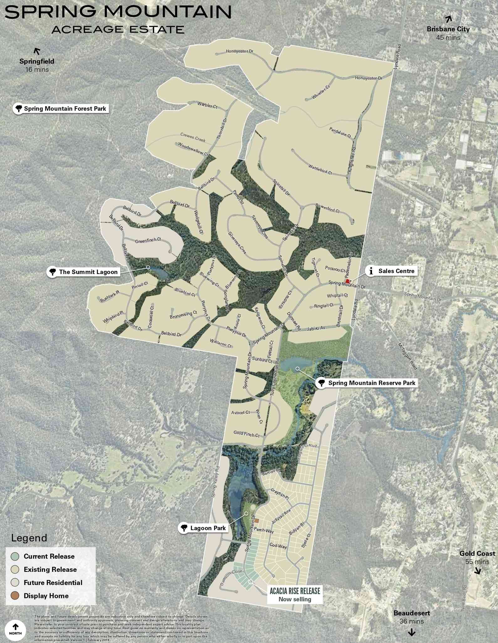 Spring Mountain Acreage Estate - Greenbank Location Map