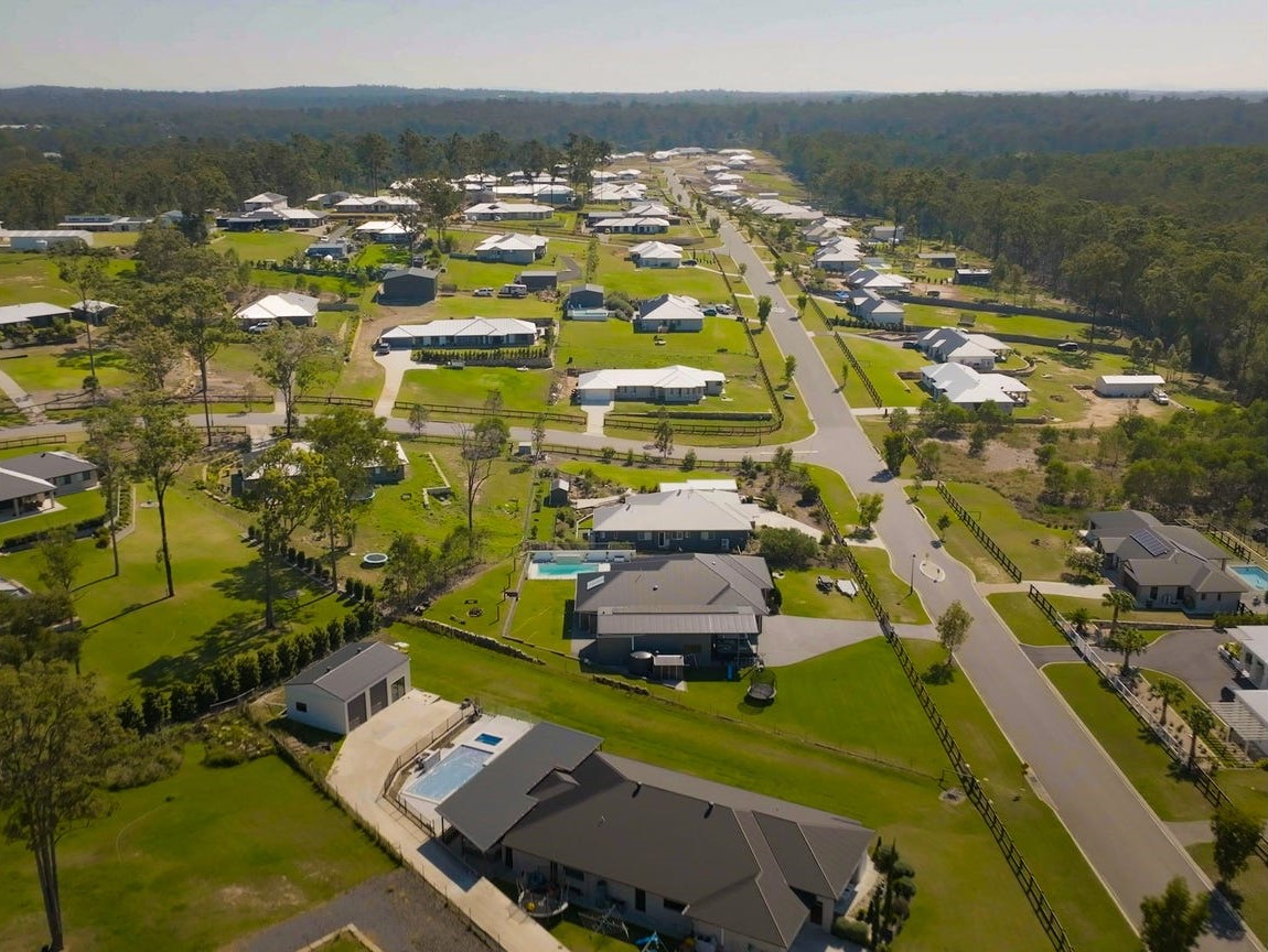 Spring Mountain Acreage Estate - Greenbank Aerial