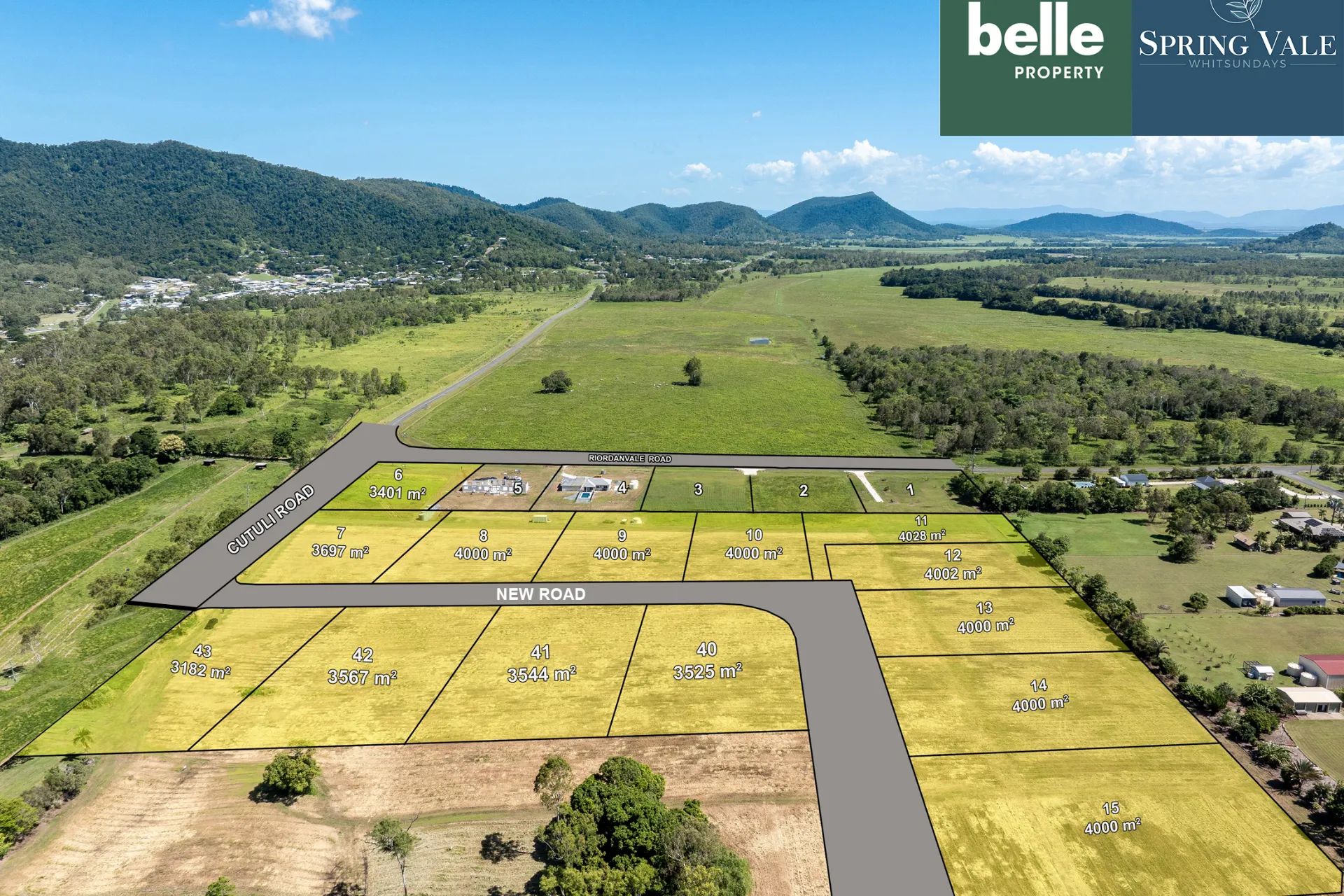 Spring Vale Whitsundays Estate - Cannon Valley Aerial