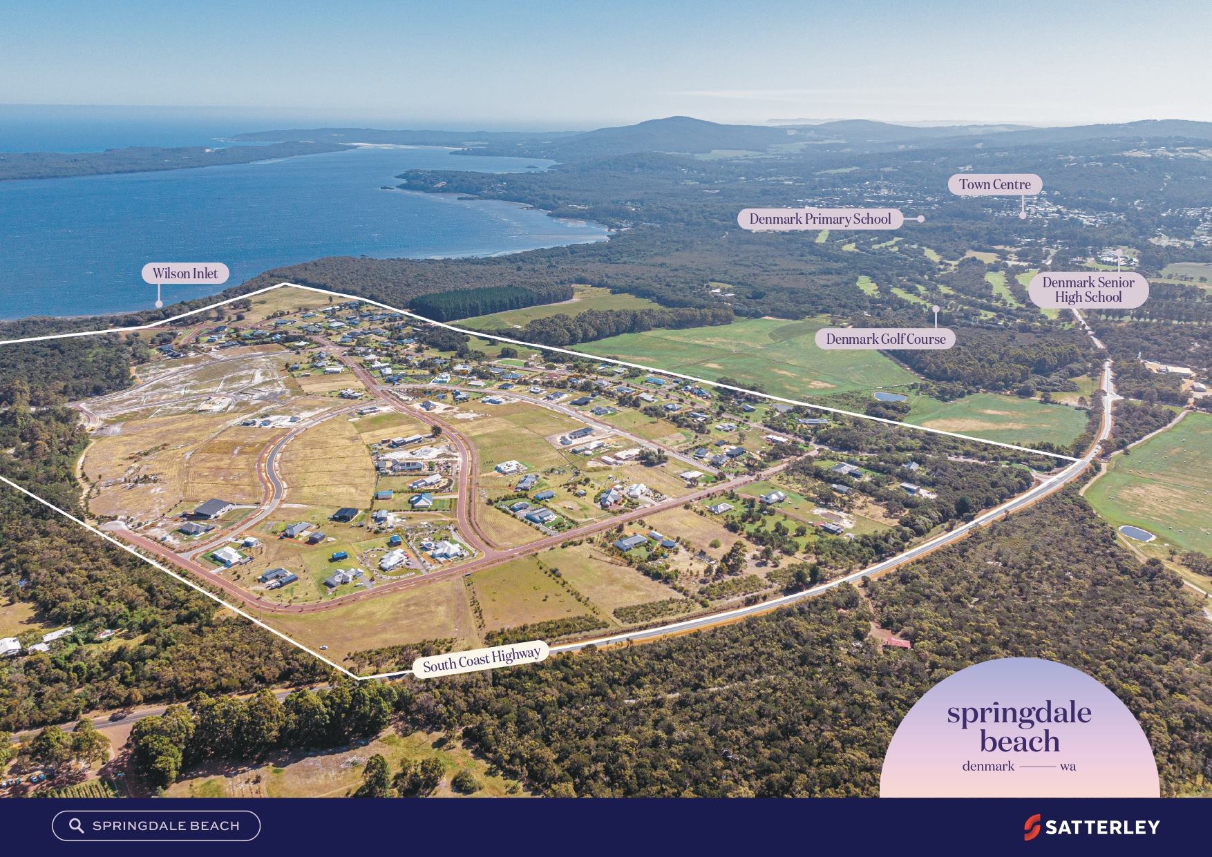 Springdale Beach Estate - Hay Aerial