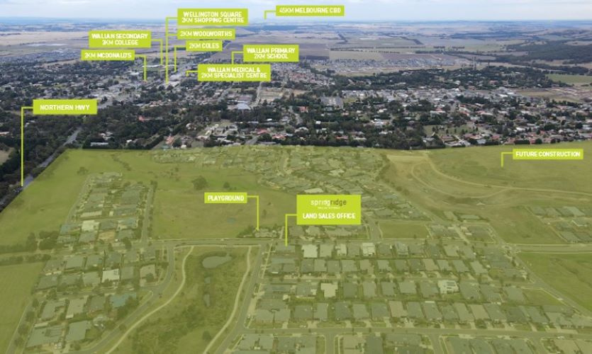 Springridge Estate - Wallan Aerial