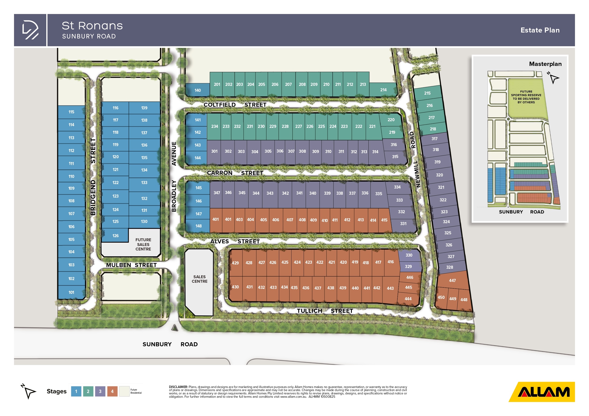 St Ronans Sunbury Estate - Bulla Masterplan