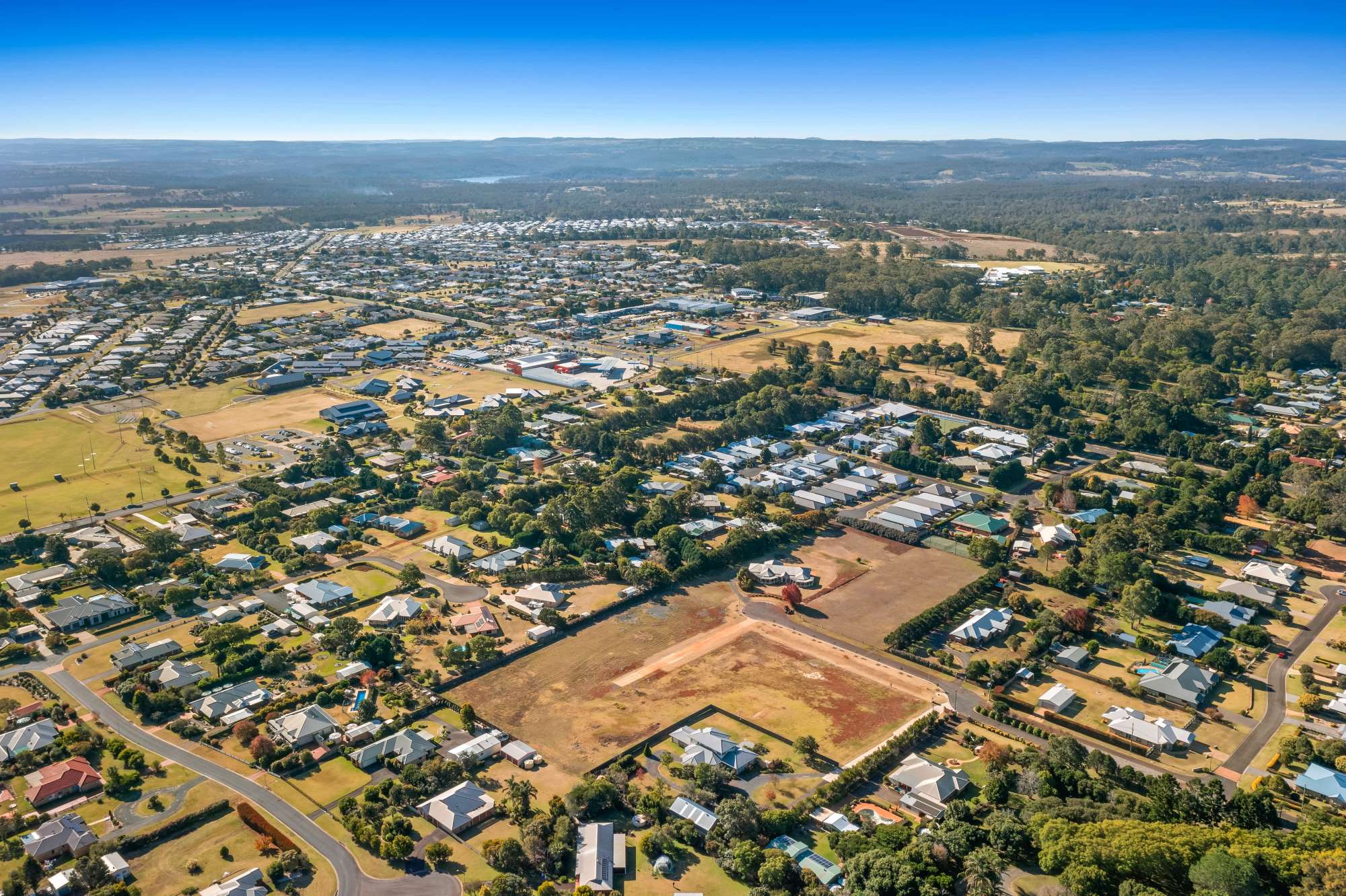 Stanley Parade Toowoomba - Highfields Aerial