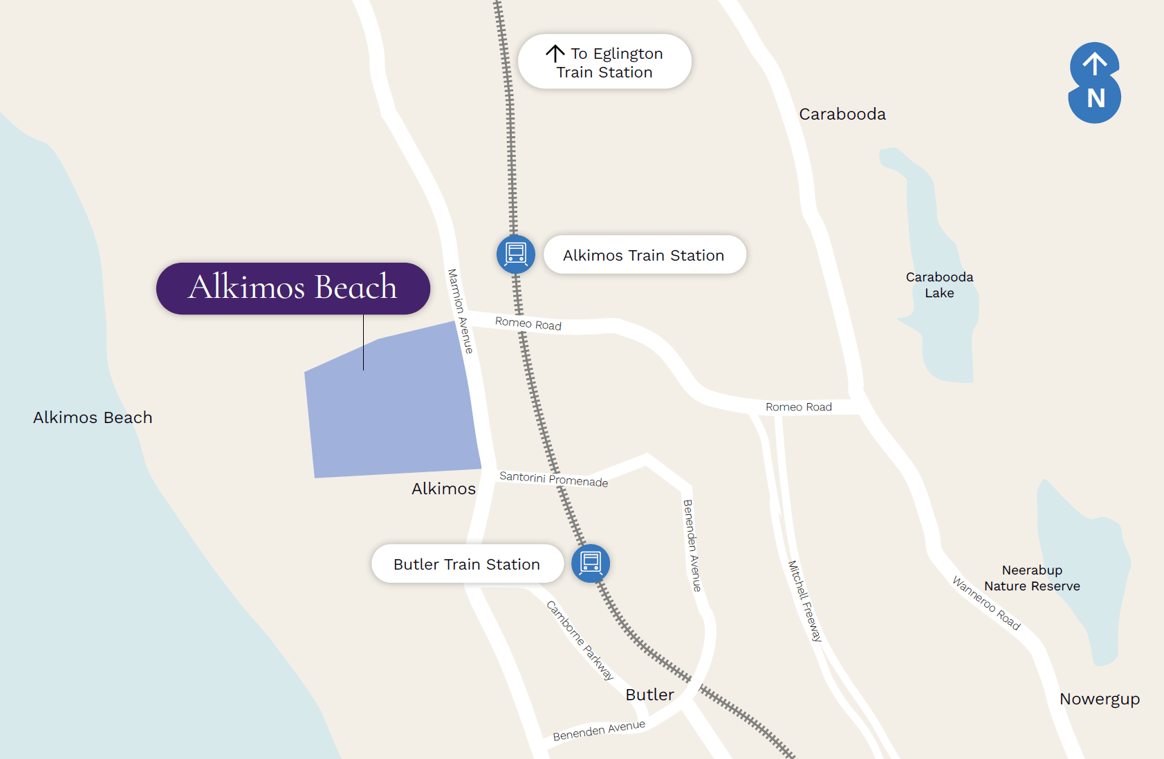 Stockland Alkimos Beach - Alkimos Location Map