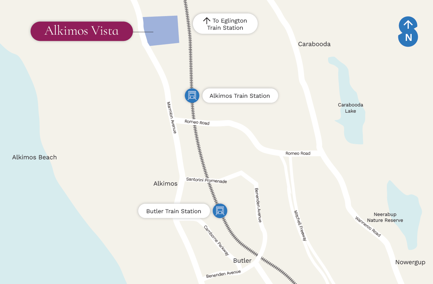 Stockland Alkimos Vista - Alkimos Location Map