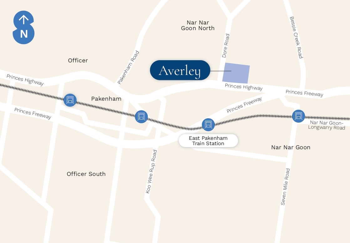 Stockland Averley - Nar Nar Goon North Location Map