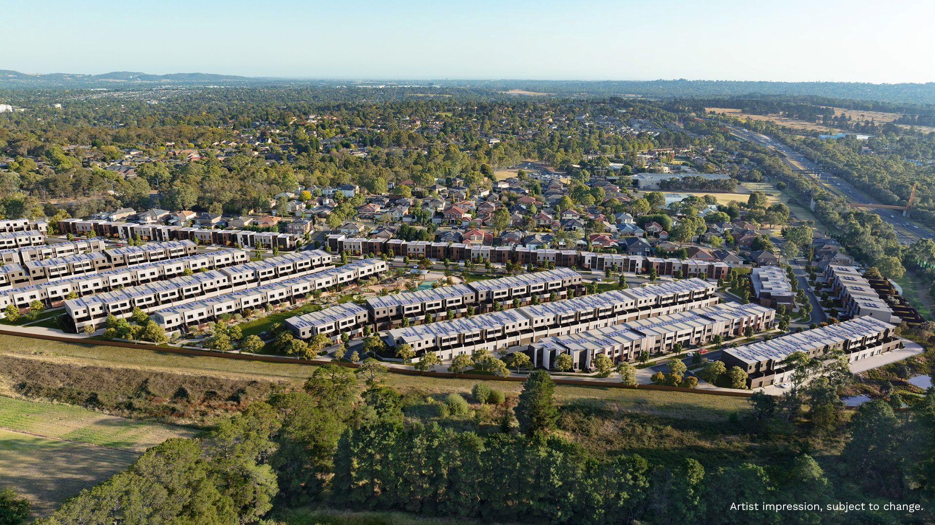 Stockland Oak Place - Wantirn Aerial