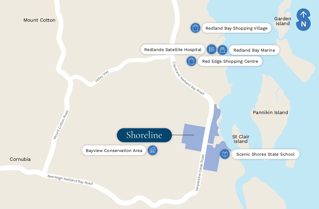 Stockland Shoreline - Redland Bay Location Map