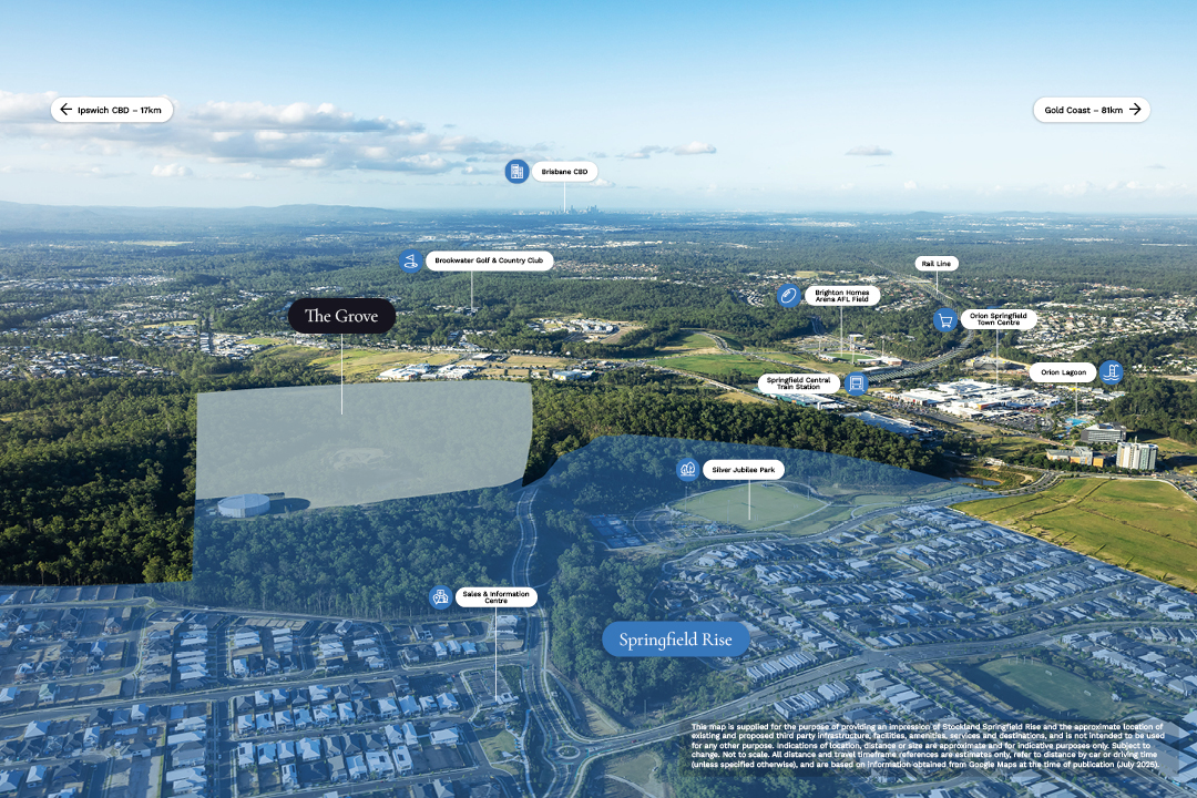 Stockland Springfield Rise - Spring Mountain Aerial