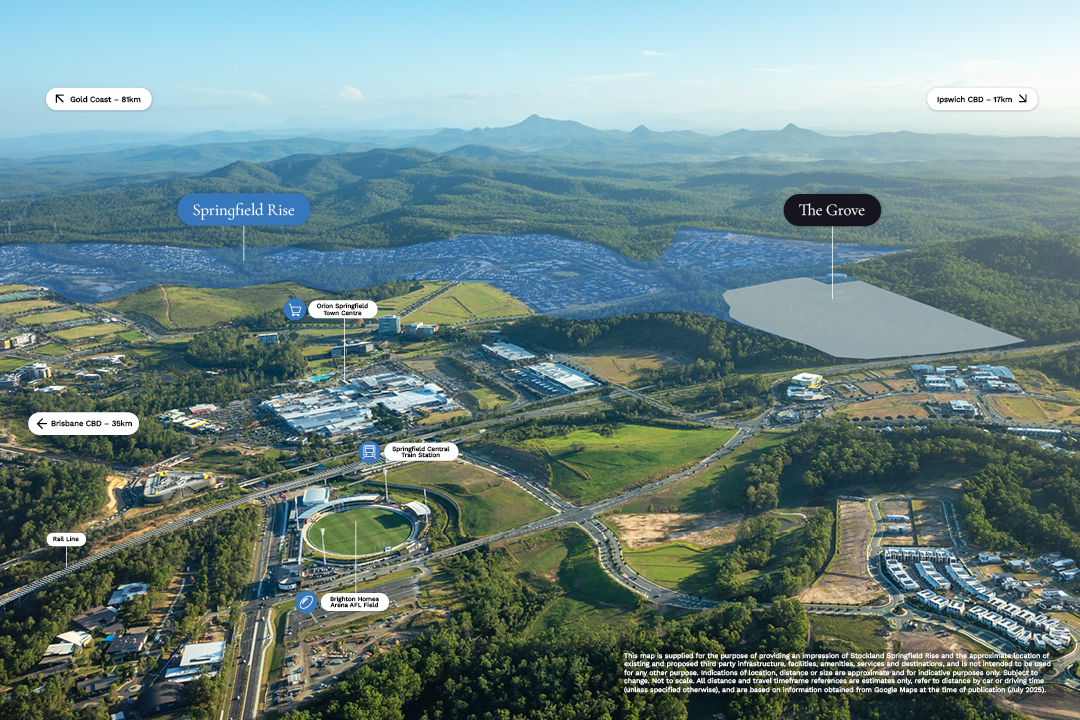 Stockland Springfield Rise - Spring Mountain Aerial