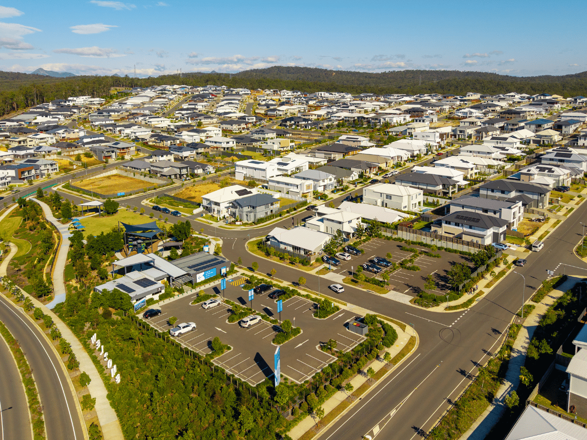 Stockland Springfield Rise - Spring Mountain Aerial