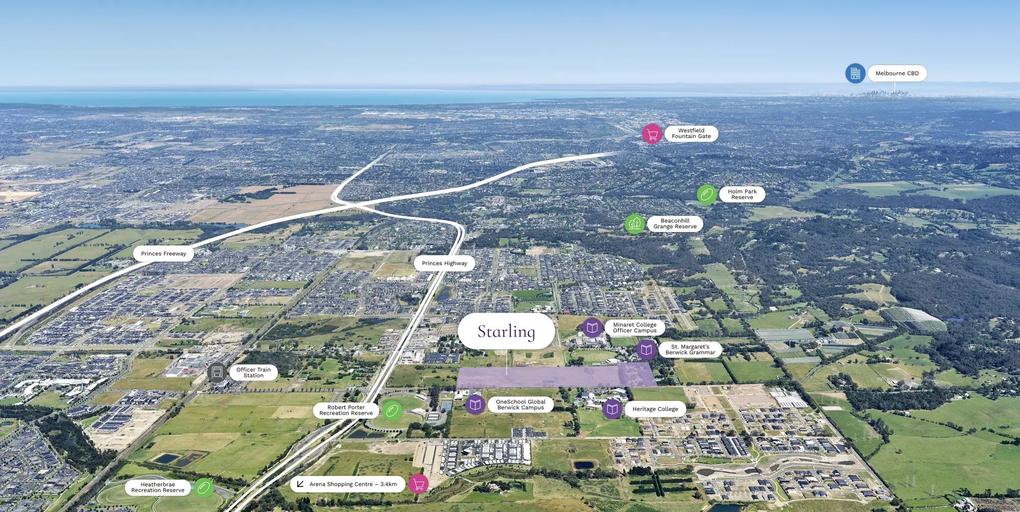 Stockland Starling - Offic Aerial