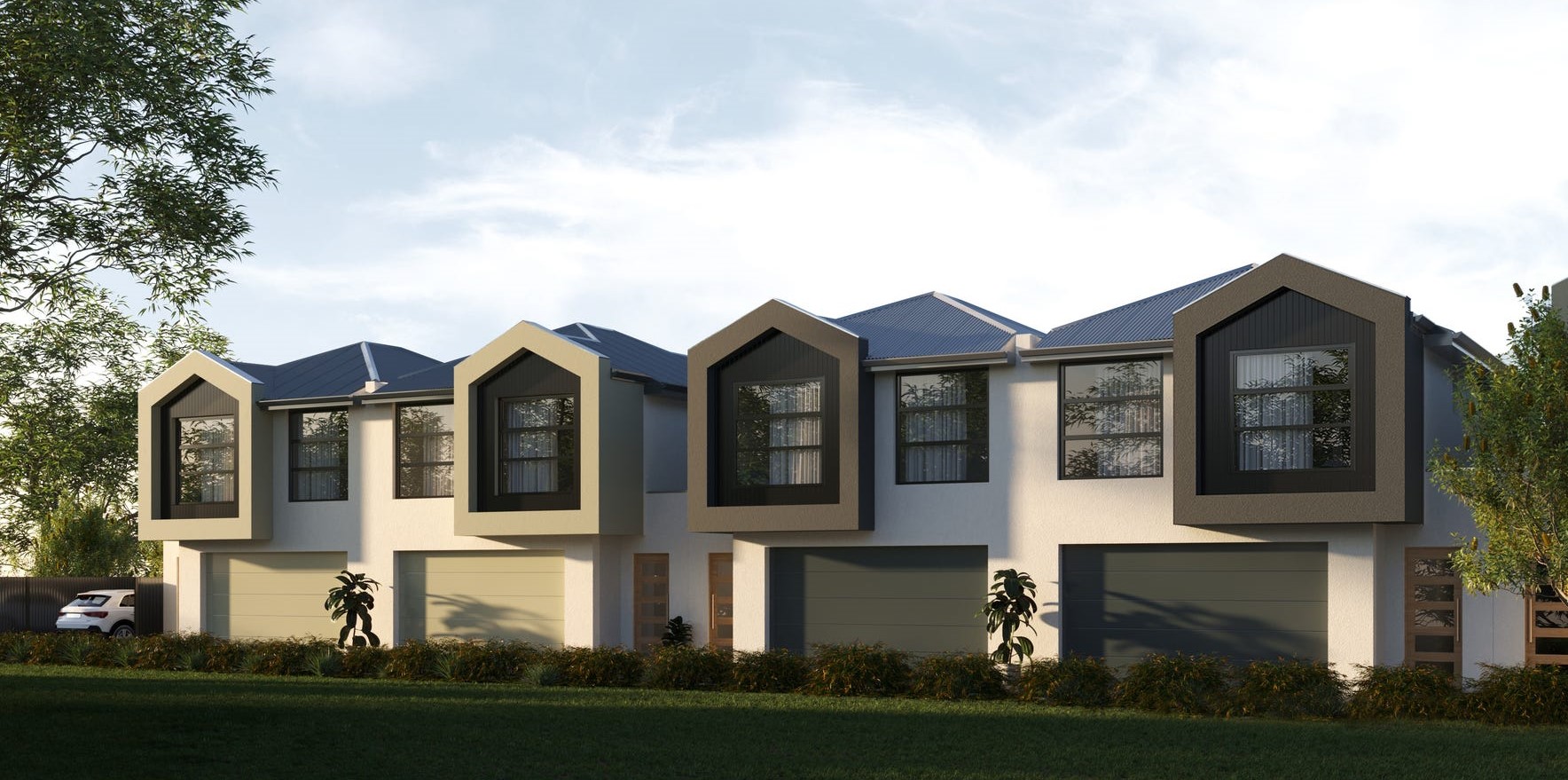 Stones Throw Townhomes - Ashford Render