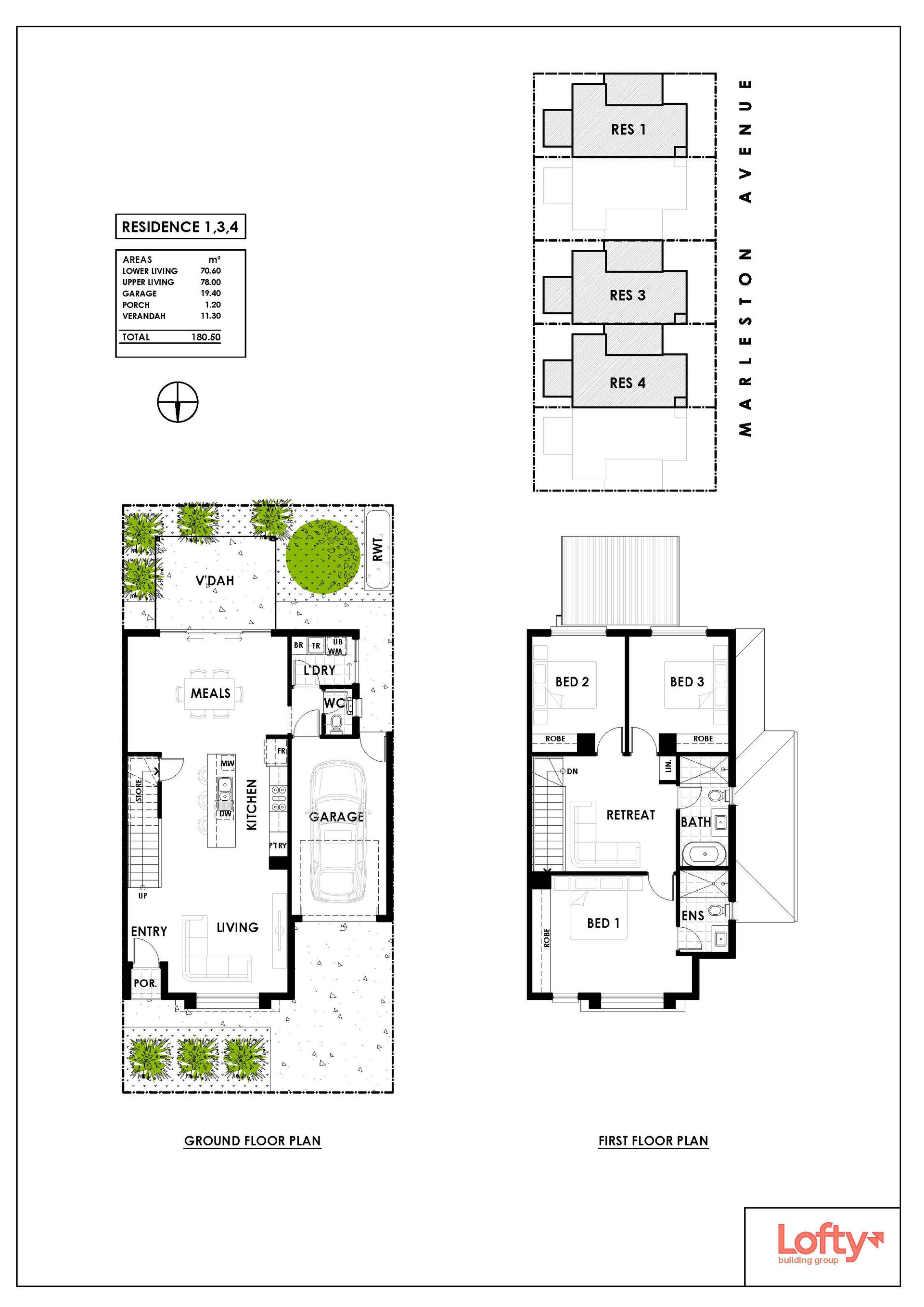 Stones Throw Townhomes - Ashford Floorplan