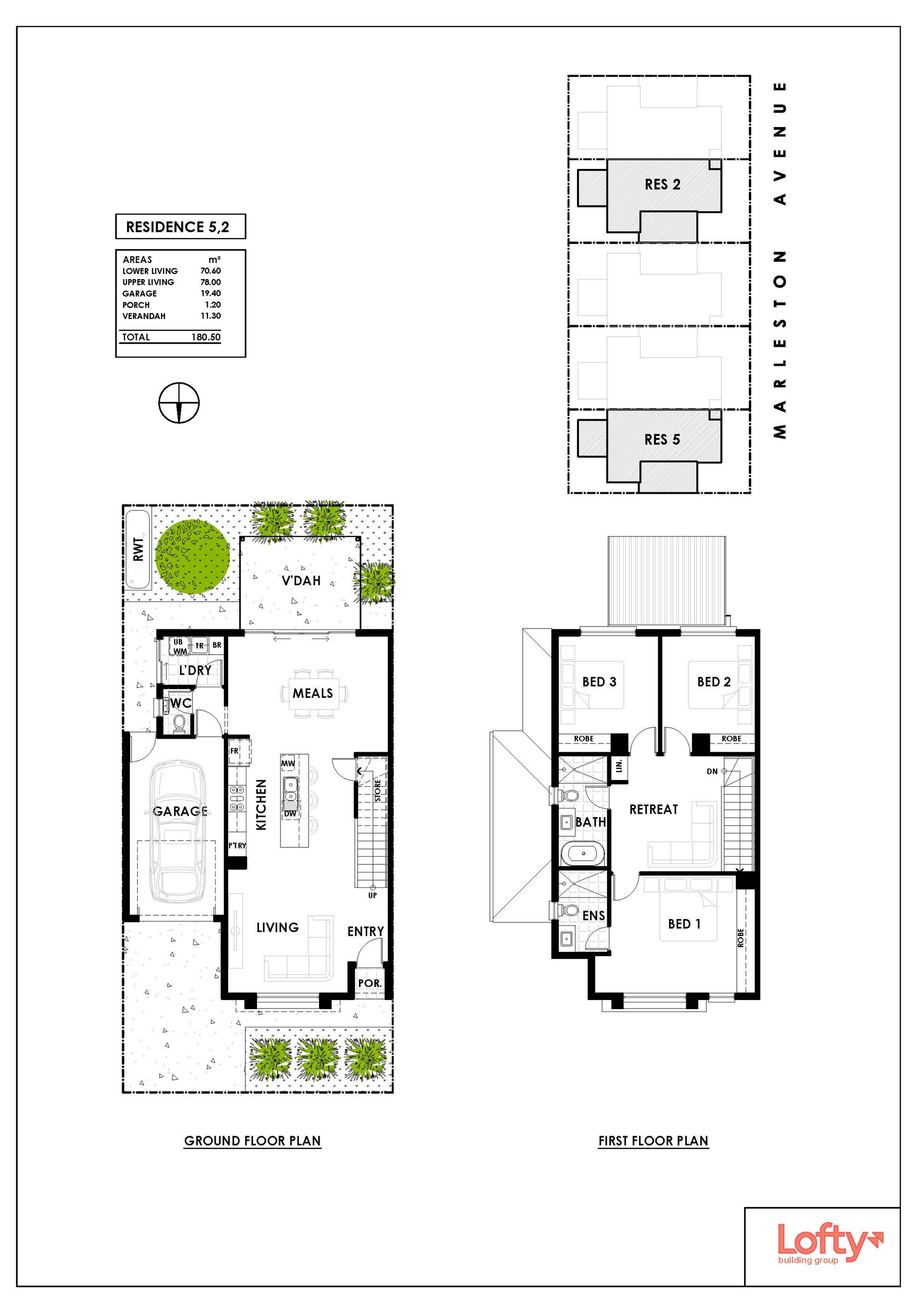 Stones Throw Townhomes - Ashford Floorplan