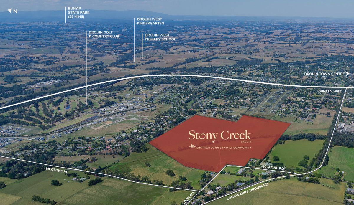 Stony Creek Estate - Drouin Aerial