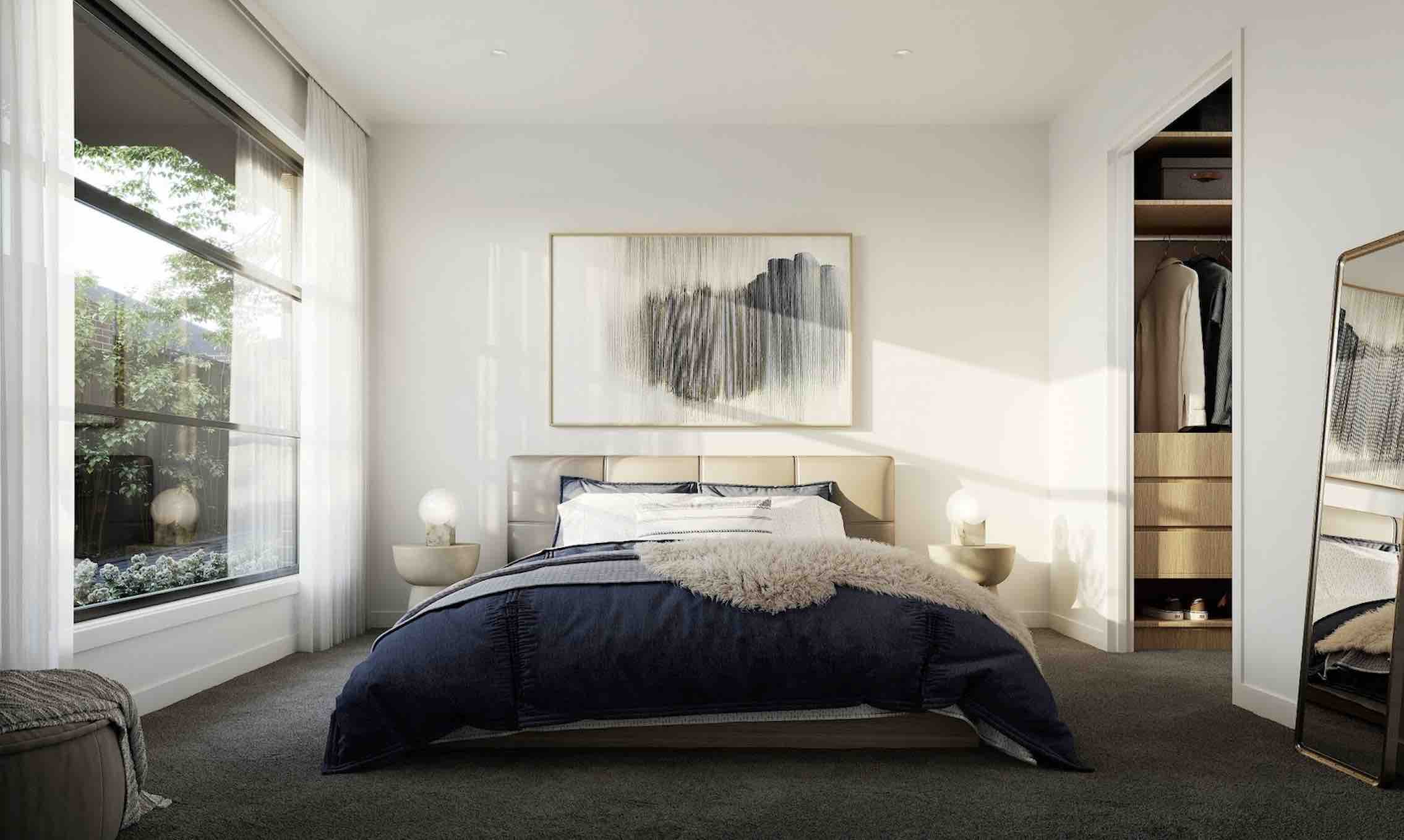 Stud Park Residence - Rowville Bedroom render