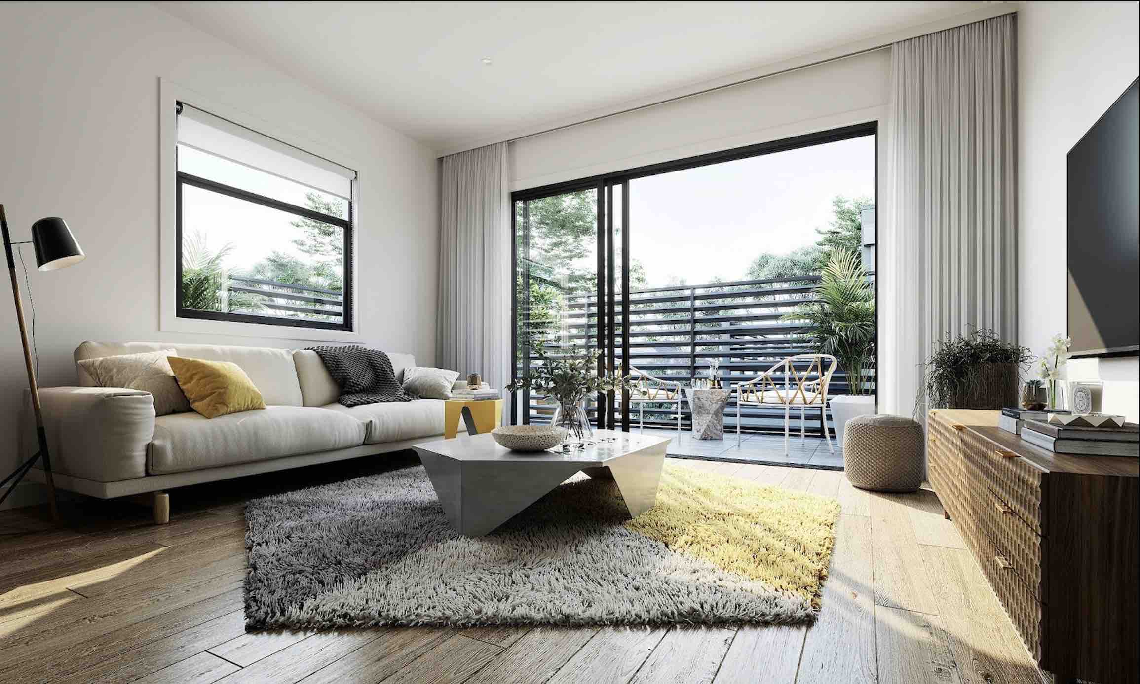 Stud Park Residence - Rowville Living render