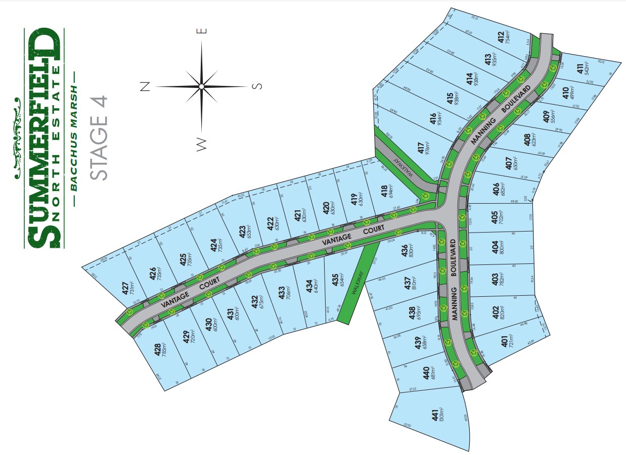 Summerfield North Estate - Darley Stage 4 Plan