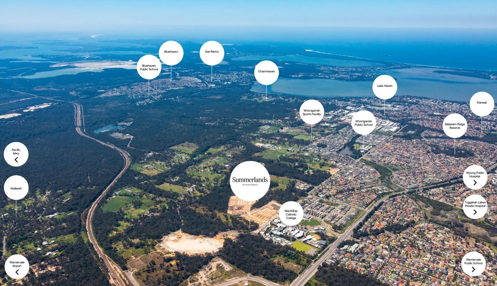 Summerlands Estate - Woongarrah Aerial