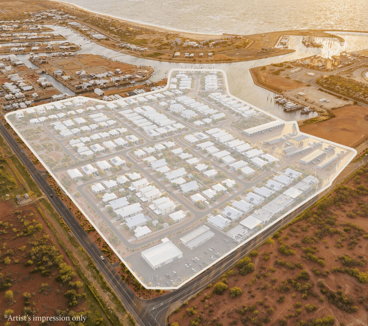 Sundrift Estate - Exmouth Aerial