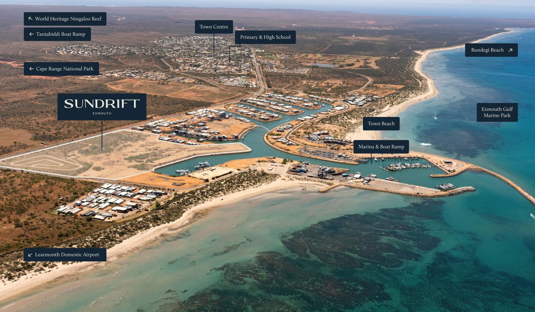 Sundrift Estate - Exmouth Aerial
