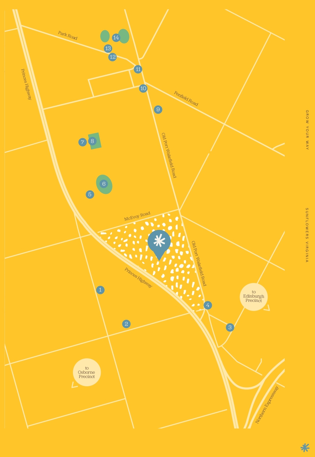 Sunflowers Estate - Virg Location Map