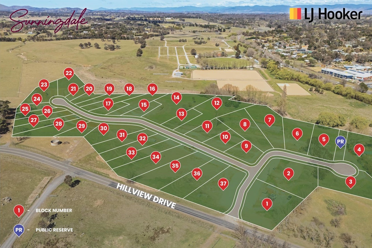 Sunningdale Estate - Murrumbateman Aerial