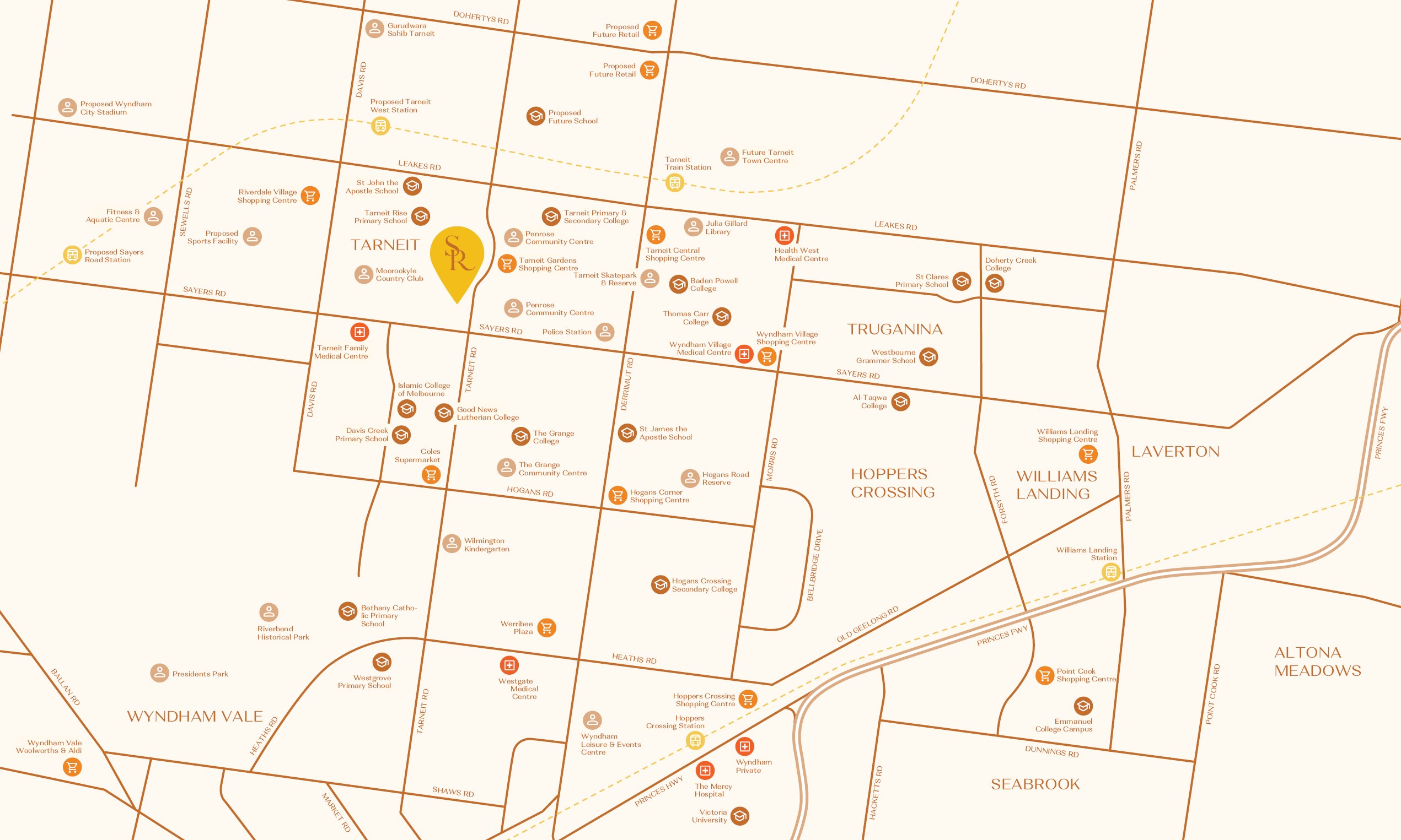 Sunrise Estate - Tarneit Location Map