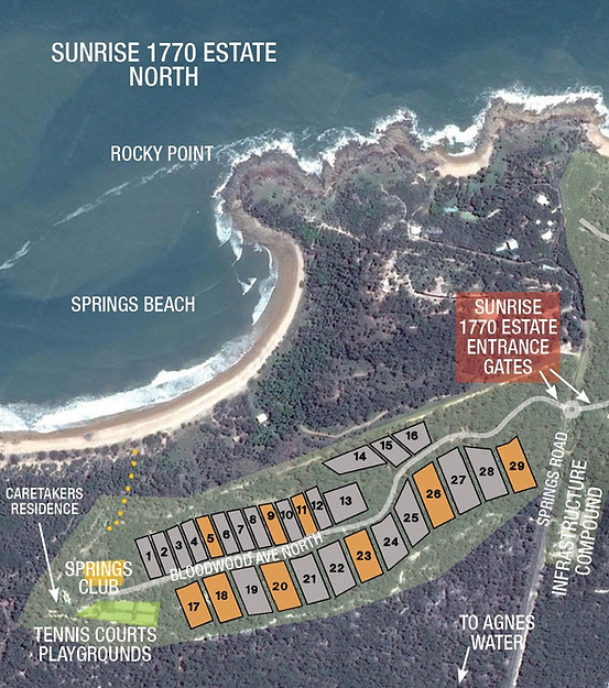 Sunrise at 1770 Estate - Agnes Water Masterplan 1