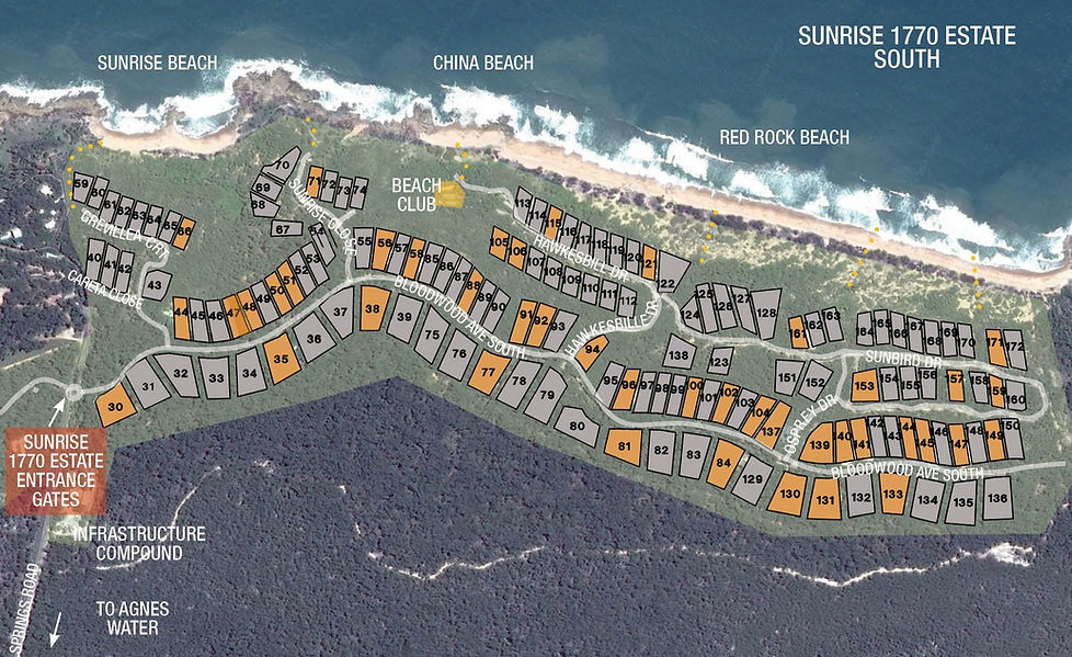 Sunrise at 1770 Estate - Agnes Water Masterplan 2