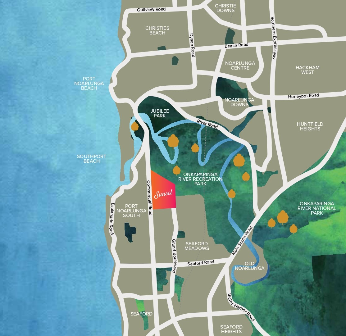 Sunset Estate - Seaford Meadows Location Map
