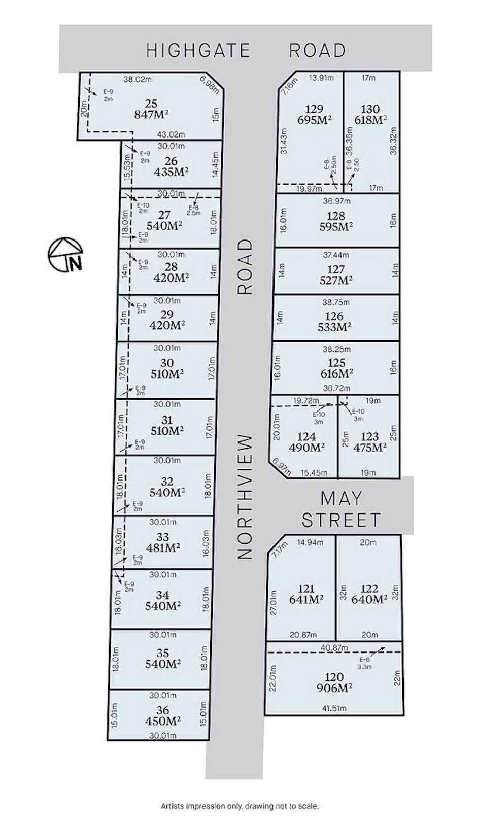 Sunset Views Estate - Kilmore Stage plan