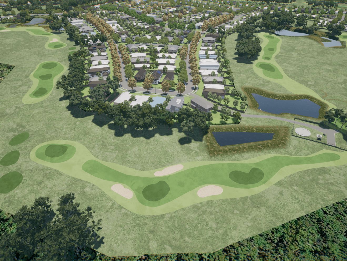 Sussex Inlet Golf Village Estate - Sussex Inlet Aerial