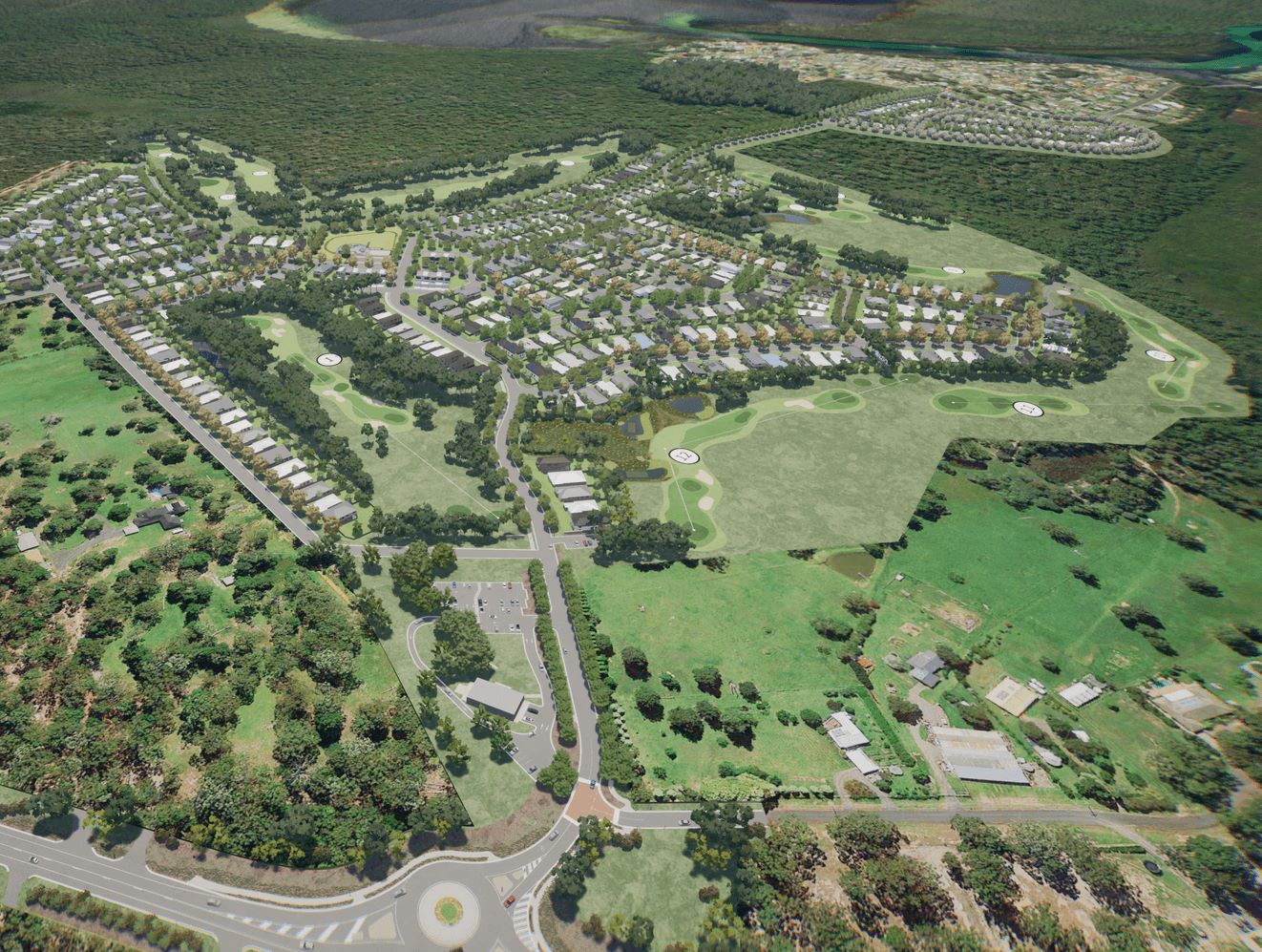 Sussex Inlet Golf Village Estate - Sussex Inlet Aerial