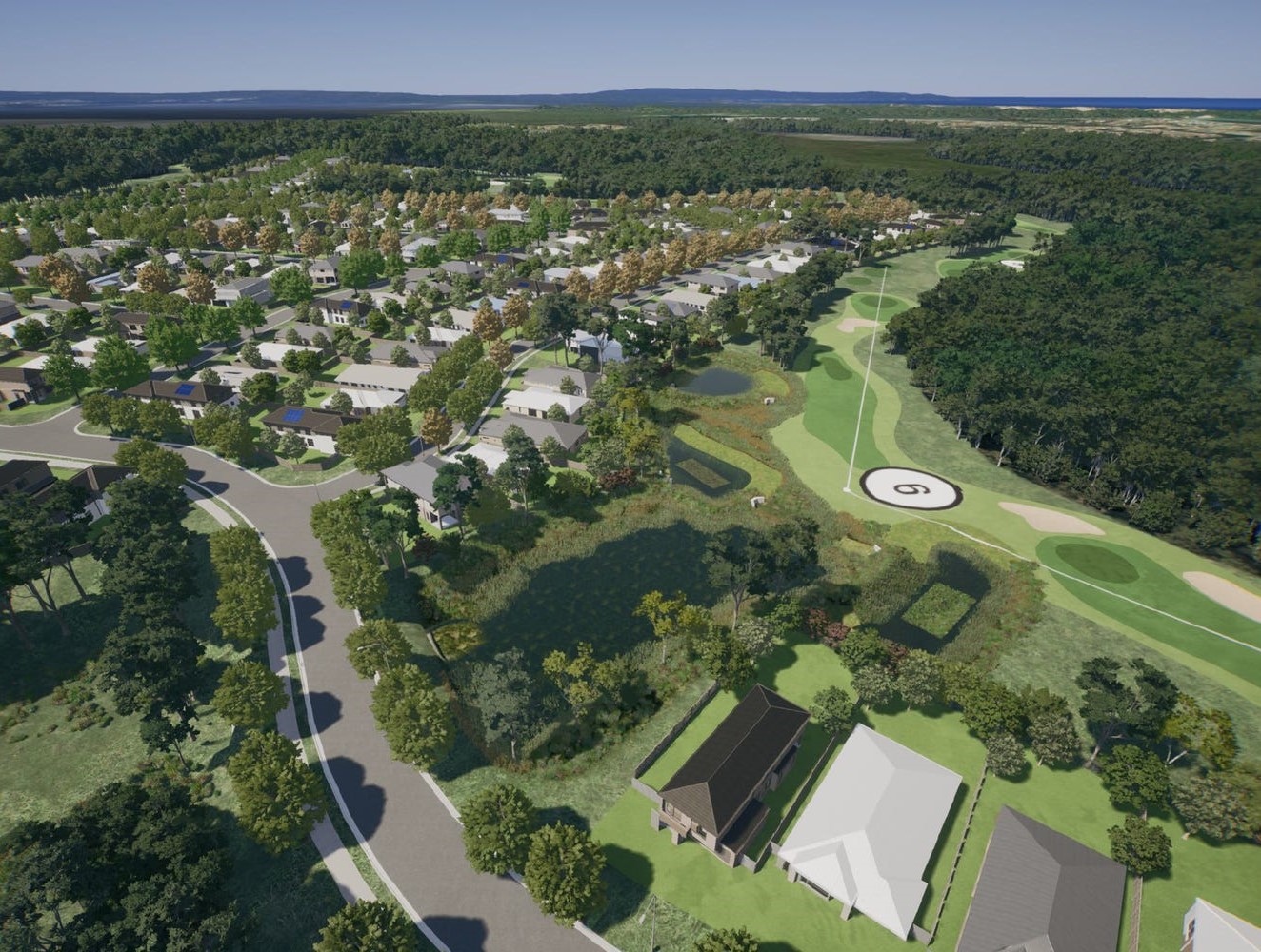 Sussex Inlet Golf Village Estate - Sussex Inlet Aerial