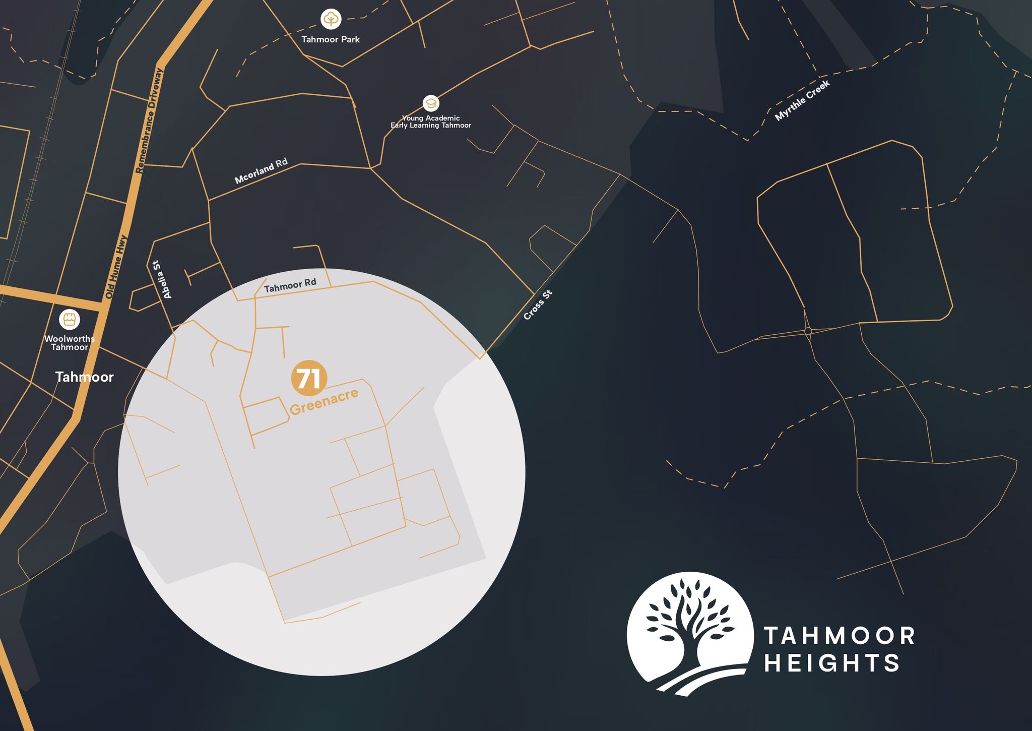 Tahmoor Heights Estate - Tahmoor Location Map