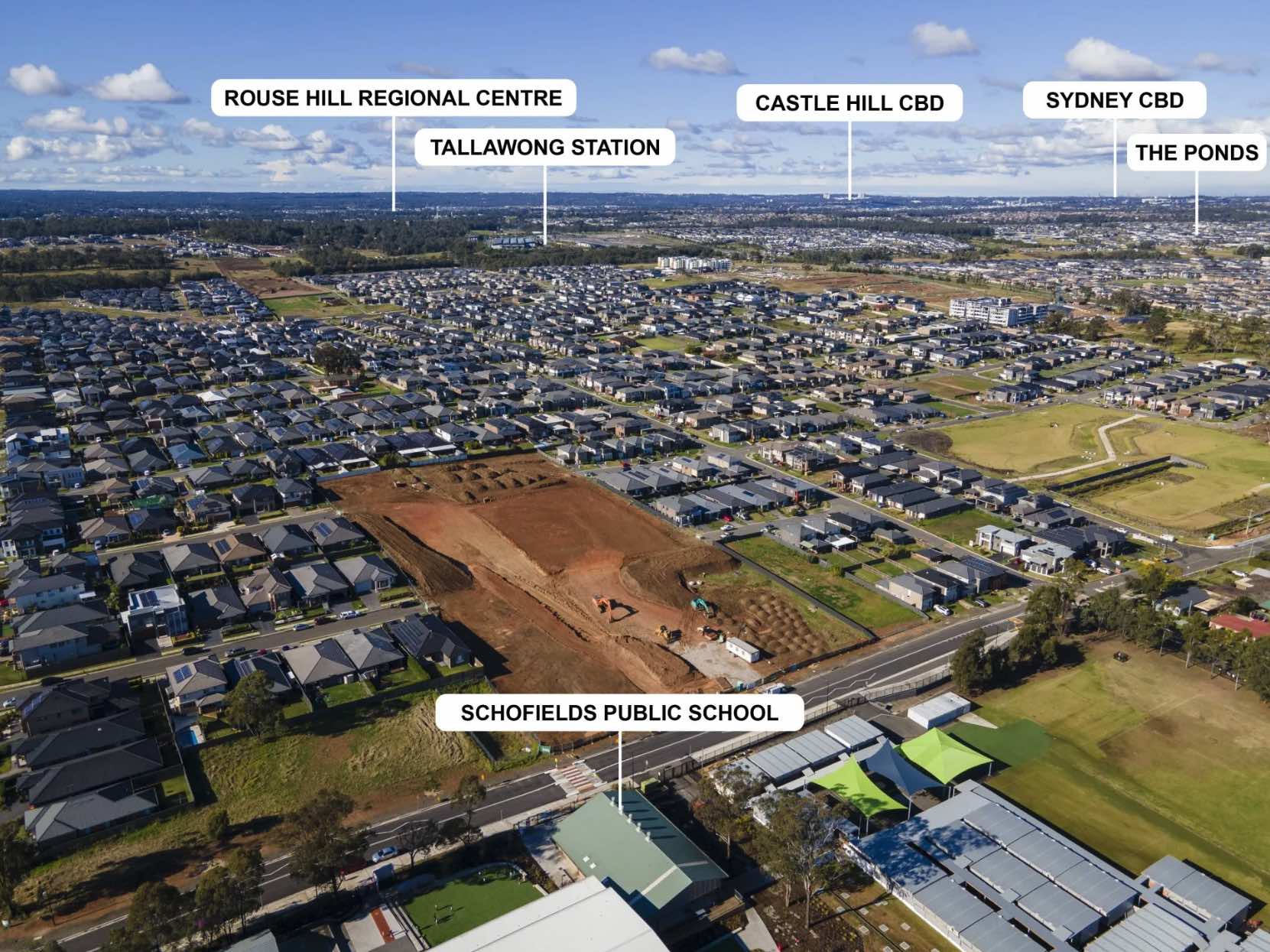 Tallawong Central Estate - Tallawong Aerial