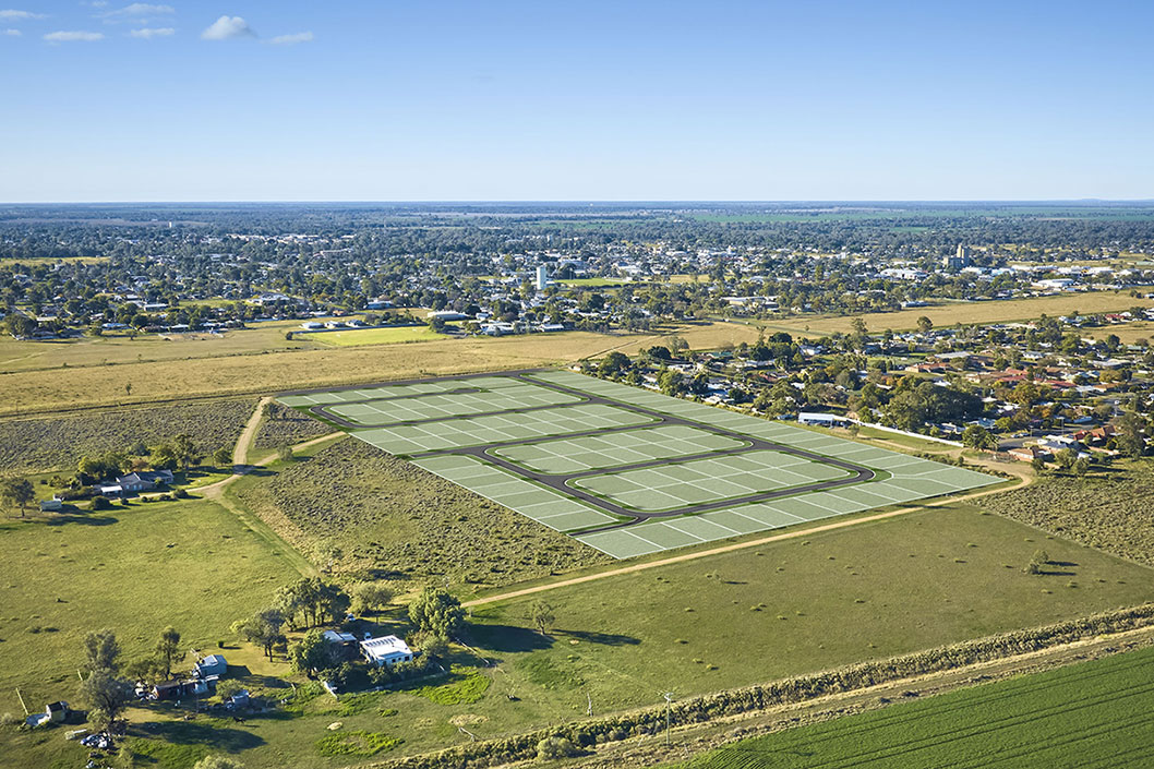 Tallowood Estate - Moree Aerial