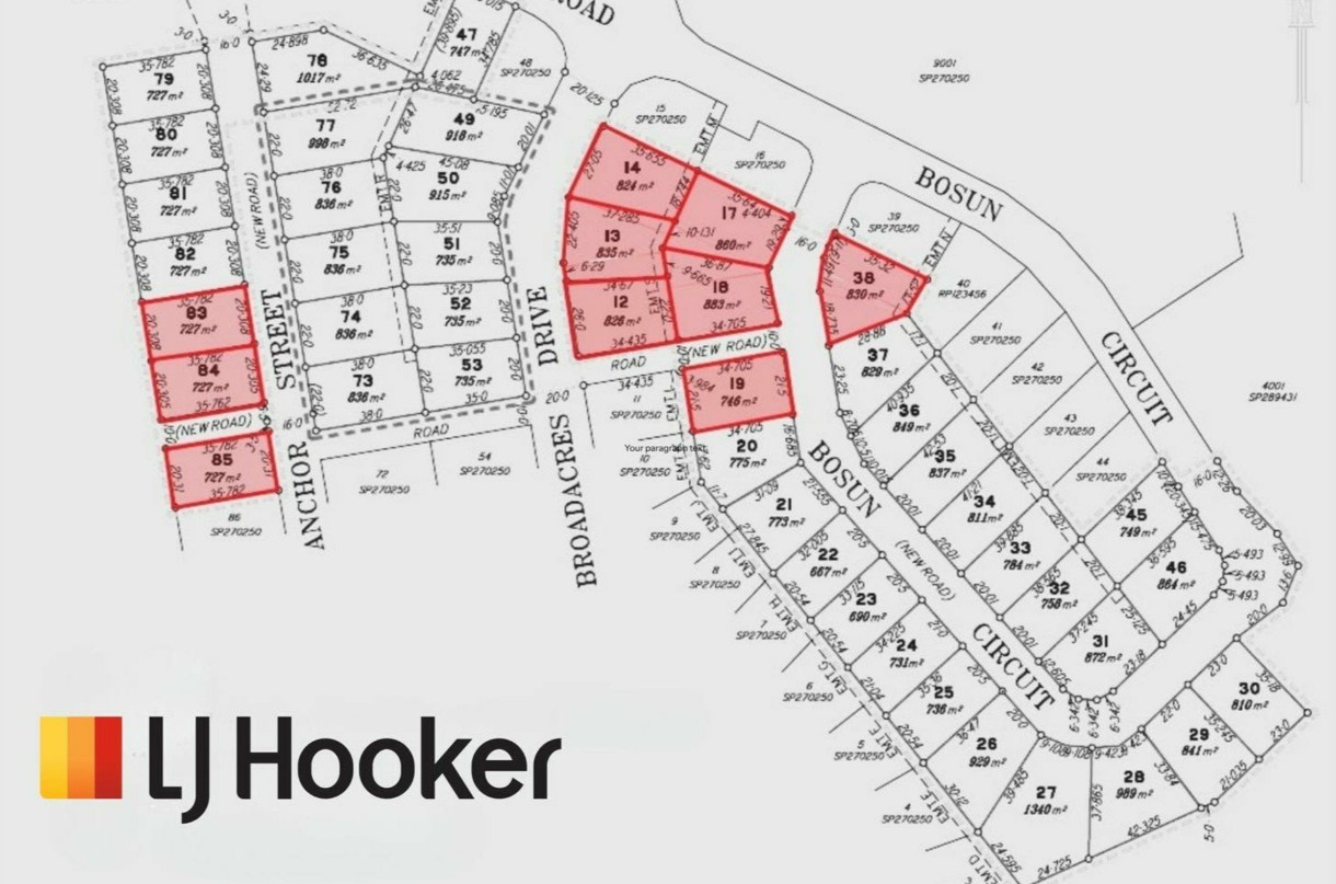 Tannum Waters Estate - Tannum Sands Release Map